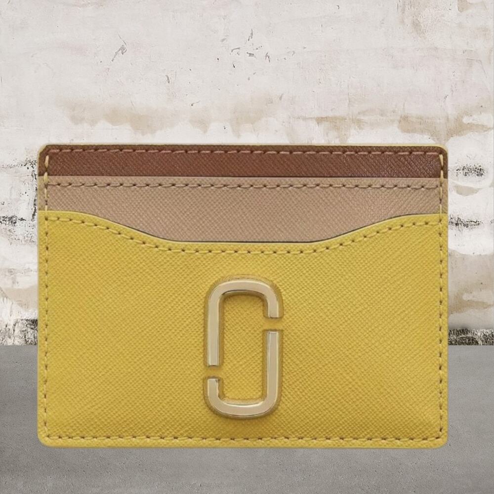 Marc Jacobs $85 The Utility Snapshot Card Case in Joy Yellow Multi NWT